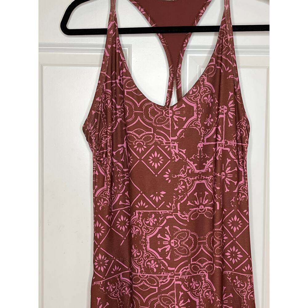 Prana Mauve Patterned Racerback Dress - Picture 5 of 9